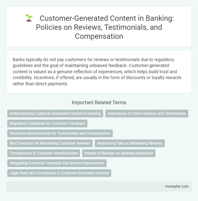 Customer-Generated Content in Banking: Policies on Reviews, Testimonials, and Compensation