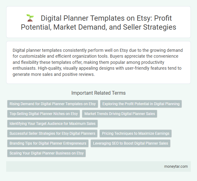 Digital Planner Templates on Etsy: Profit Potential, Market Demand, and Seller Strategies