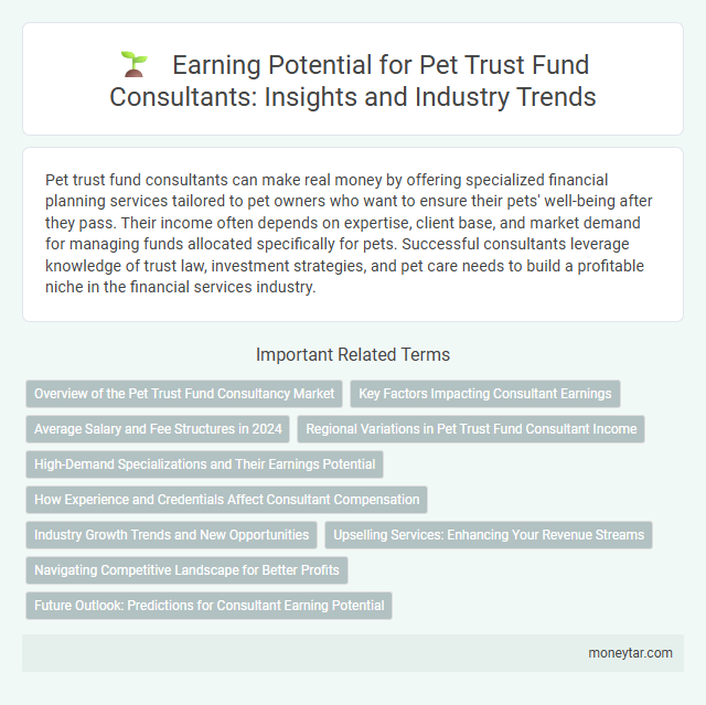 Earning Potential for Pet Trust Fund Consultants: Insights and Industry Trends