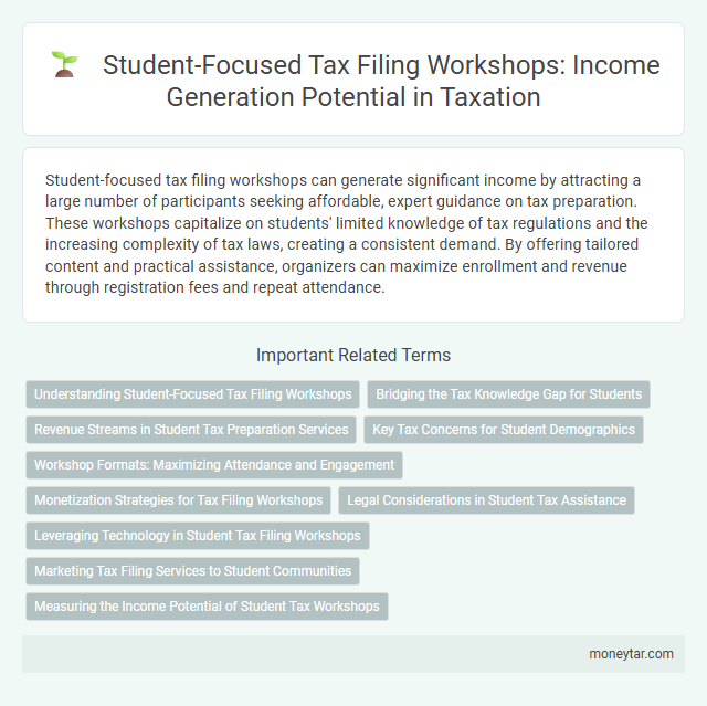 Student-Focused Tax Filing Workshops: Income Generation Potential in Taxation
