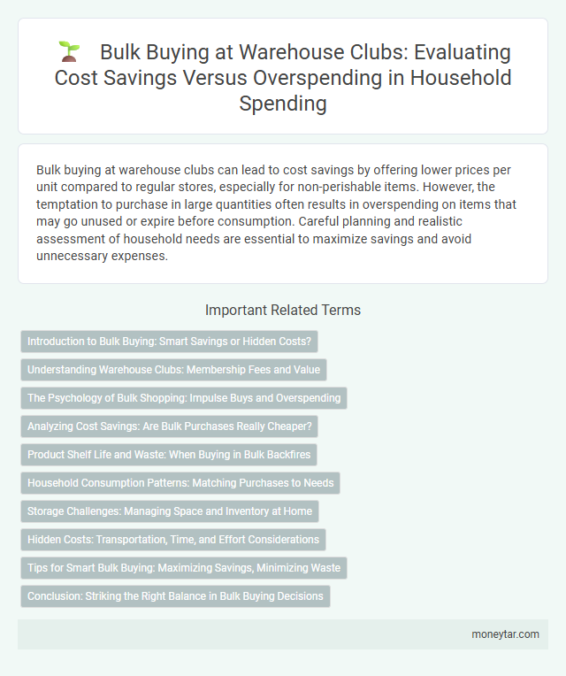 Bulk Buying at Warehouse Clubs: Evaluating Cost Savings Versus Overspending in Household Spending