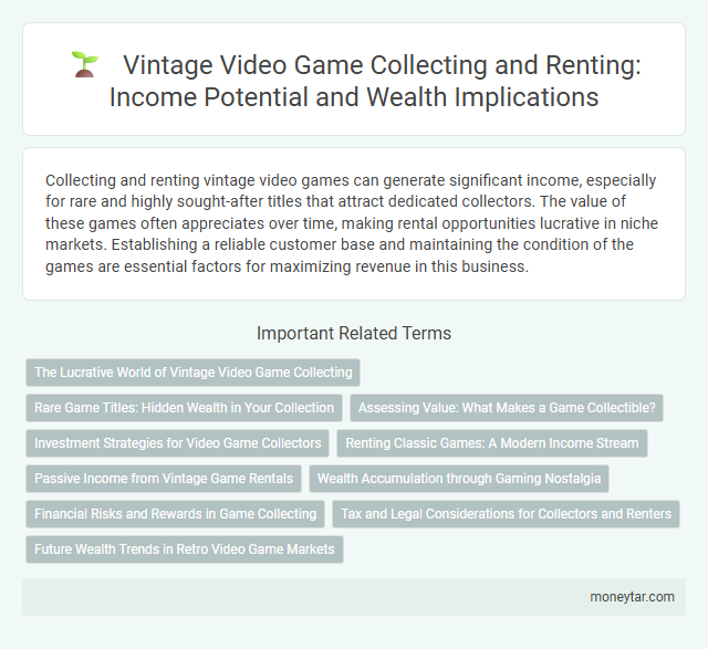 Vintage Video Game Collecting and Renting: Income Potential and Wealth Implications