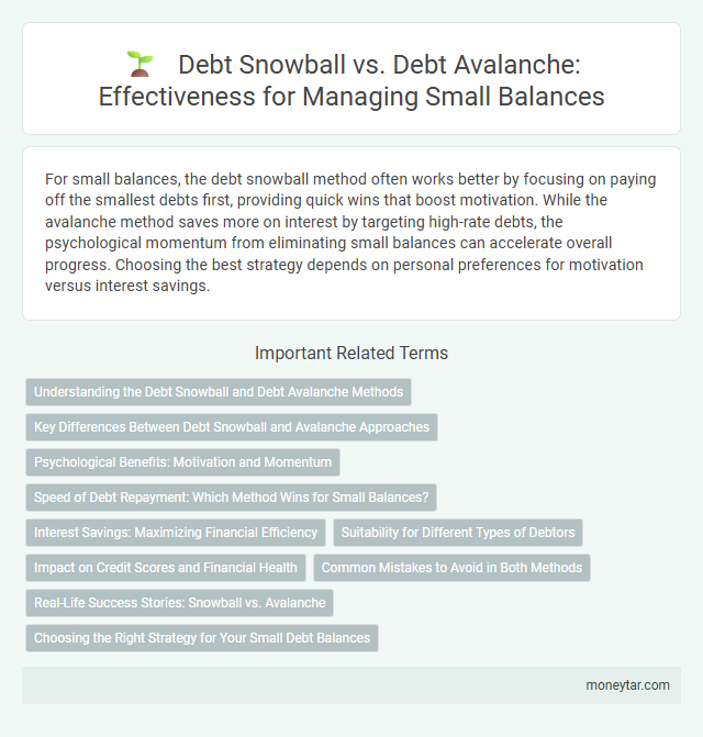 Debt Snowball vs. Debt Avalanche: Effectiveness for Managing Small Balances