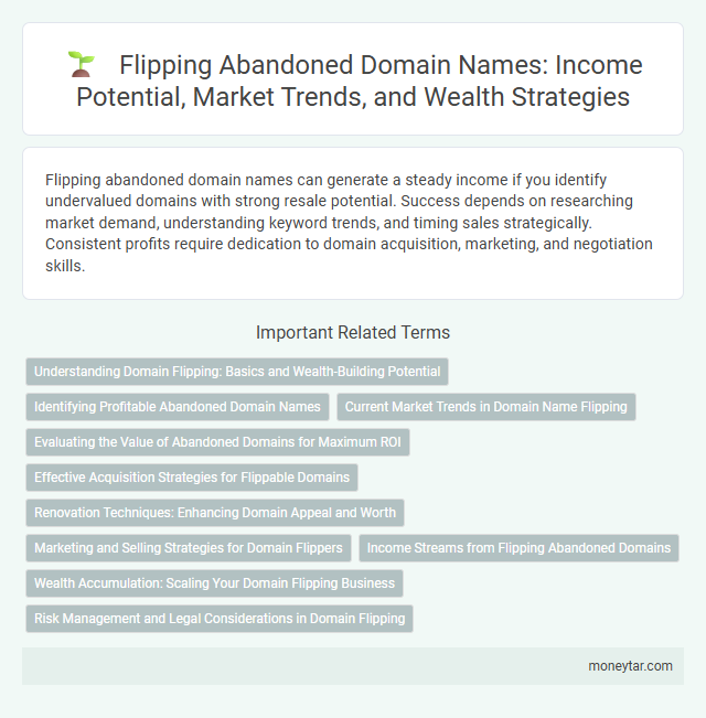 Flipping Abandoned Domain Names: Income Potential, Market Trends, and Wealth Strategies