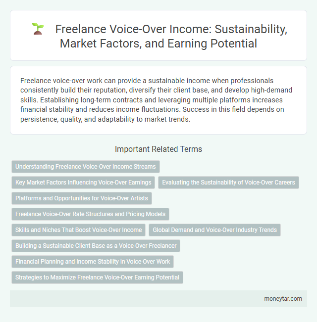 Freelance Voice-Over Income: Sustainability, Market Factors, and Earning Potential