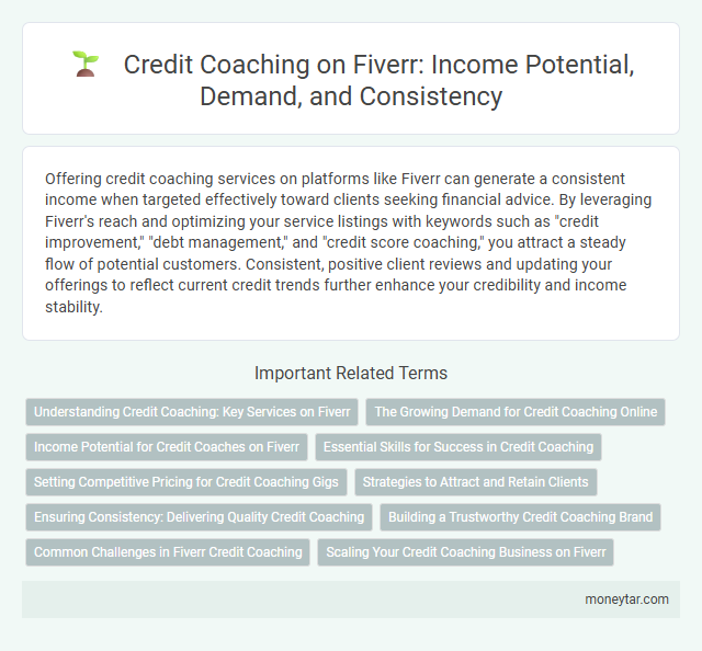 Credit Coaching on Fiverr: Income Potential, Demand, and Consistency