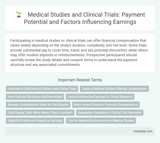 Medical Studies and Clinical Trials: Payment Potential and Factors Influencing Earnings