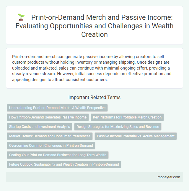 Print-on-Demand Merch and Passive Income: Evaluating Opportunities and Challenges in Wealth Creation