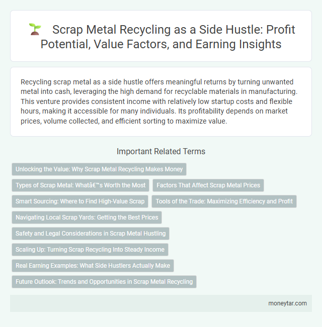 Scrap Metal Recycling as a Side Hustle: Profit Potential, Value Factors, and Earning Insights
