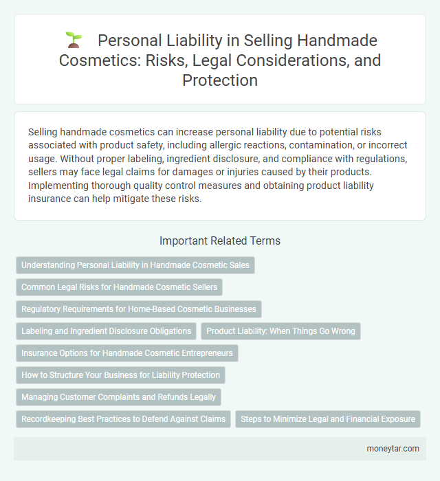 Personal Liability in Selling Handmade Cosmetics: Risks, Legal Considerations, and Protection