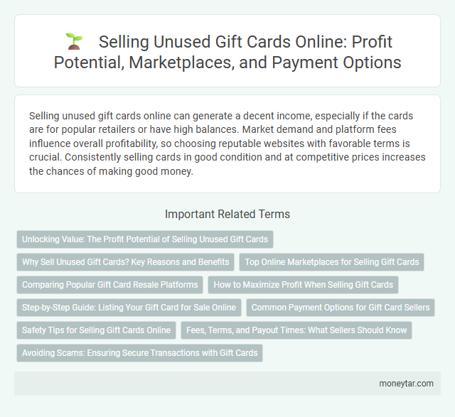Selling Unused Gift Cards Online: Profit Potential, Marketplaces, and Payment Options