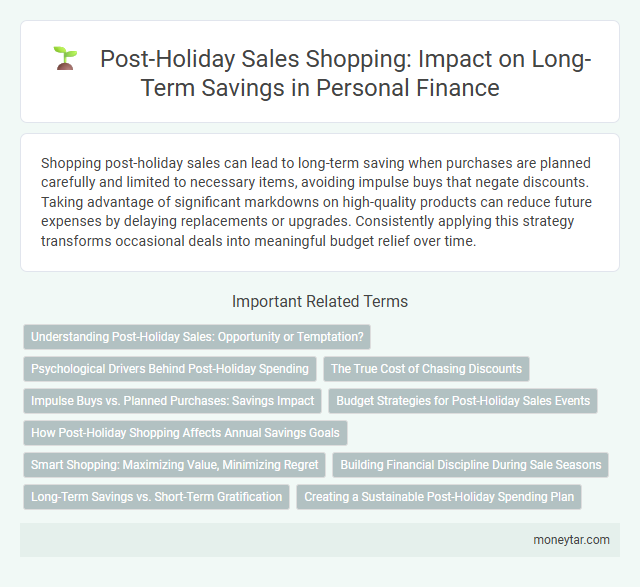 Post-Holiday Sales Shopping: Impact on Long-Term Savings in Personal Finance