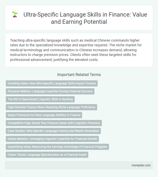 Ultra-Specific Language Skills in Finance: Value and Earning Potential