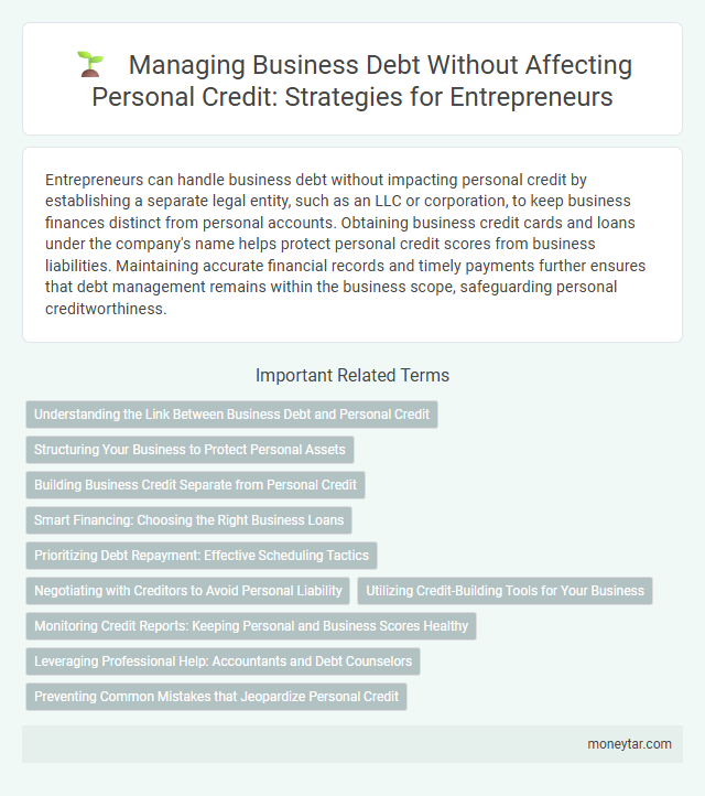 Managing Business Debt Without Affecting Personal Credit: Strategies for Entrepreneurs