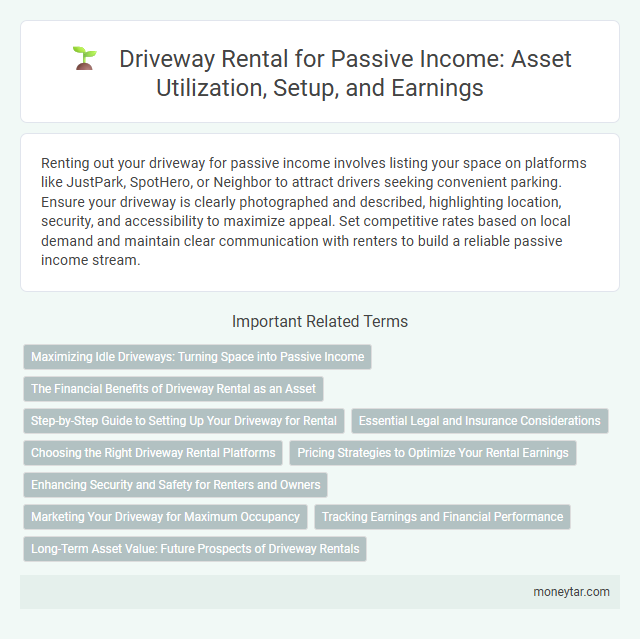 Driveway Rental for Passive Income: Asset Utilization, Setup, and Earnings