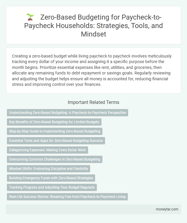 Zero-Based Budgeting for Paycheck-to-Paycheck Households: Strategies, Tools, and Mindset
