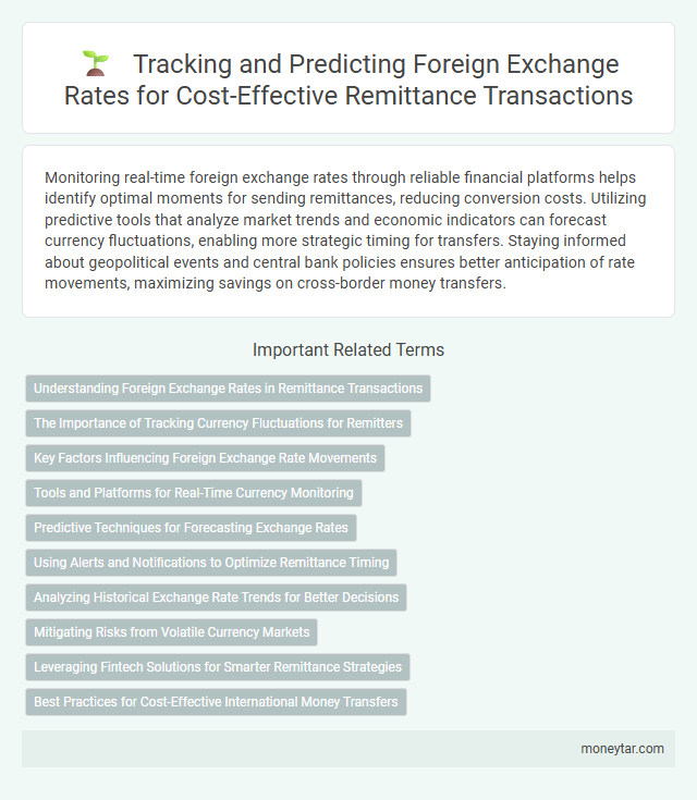 Tracking and Predicting Foreign Exchange Rates for Cost-Effective Remittance Transactions