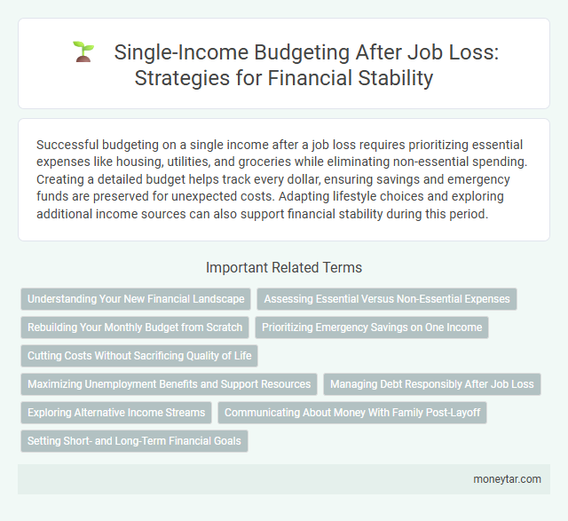Single-Income Budgeting After Job Loss: Strategies for Financial Stability