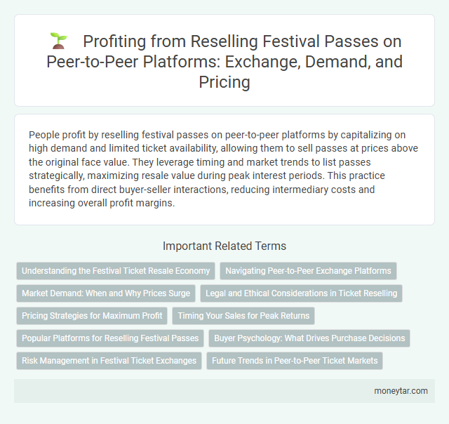 Profiting from Reselling Festival Passes on Peer-to-Peer Platforms: Exchange, Demand, and Pricing