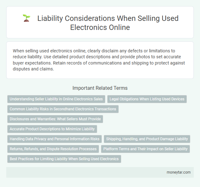 Liability Considerations When Selling Used Electronics Online