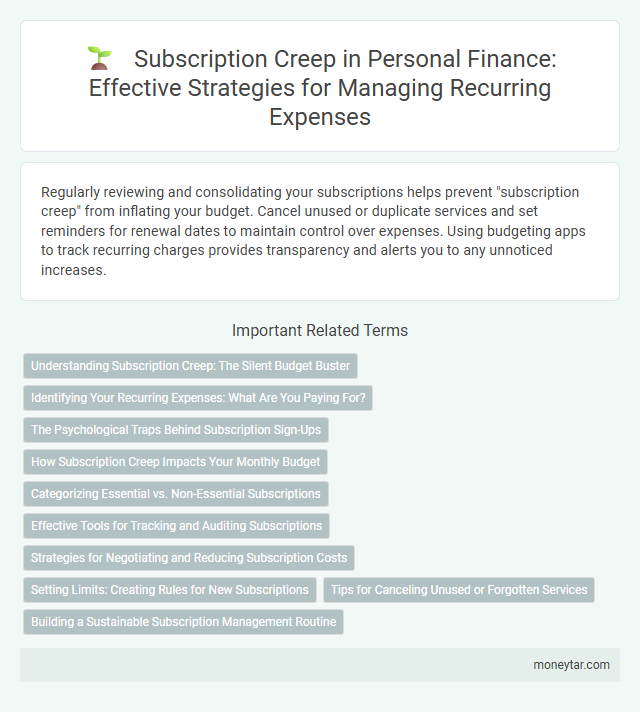 Subscription Creep in Personal Finance: Effective Strategies for Managing Recurring Expenses
