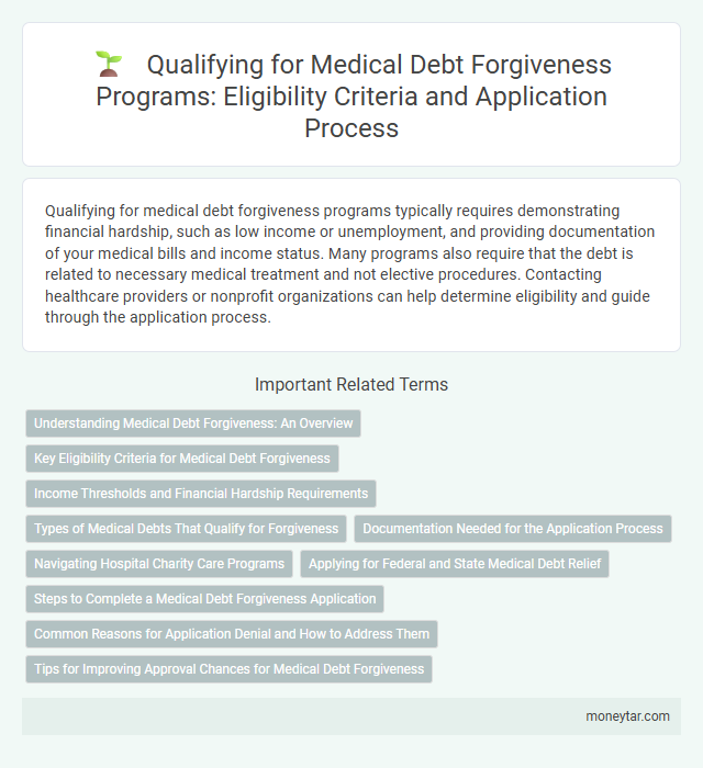 Qualifying for Medical Debt Forgiveness Programs: Eligibility Criteria and Application Process