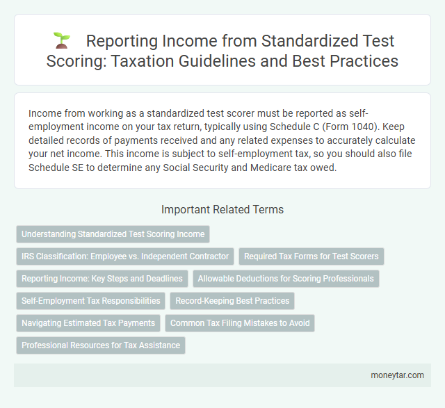 Reporting Income from Standardized Test Scoring: Taxation Guidelines and Best Practices