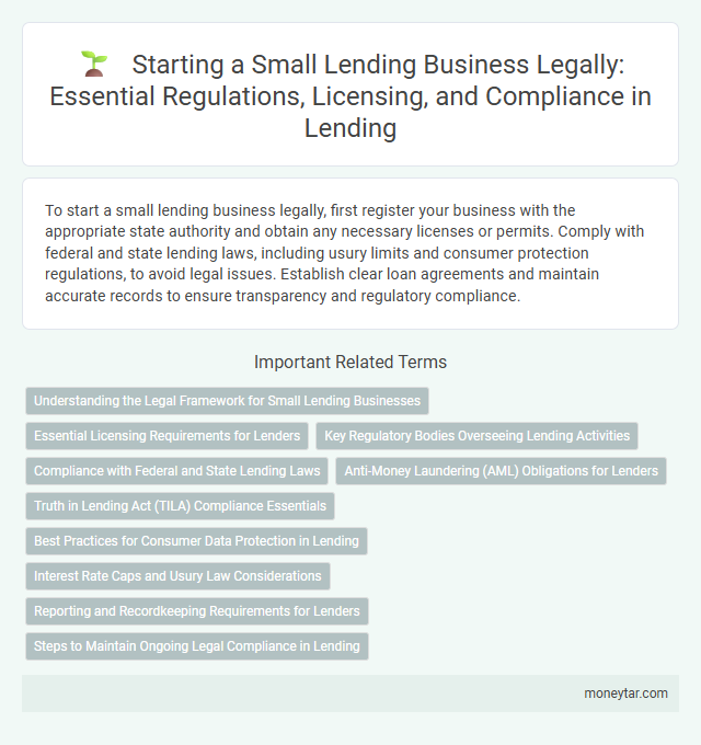 Starting a Small Lending Business Legally: Essential Regulations, Licensing, and Compliance in Lending