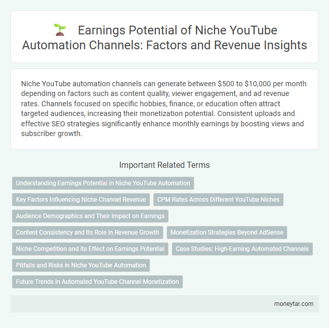 Earnings Potential of Niche YouTube Automation Channels: Factors and Revenue Insights