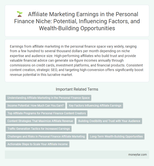 Affiliate Marketing Earnings in the Personal Finance Niche: Potential, Influencing Factors, and Wealth-Building Opportunities