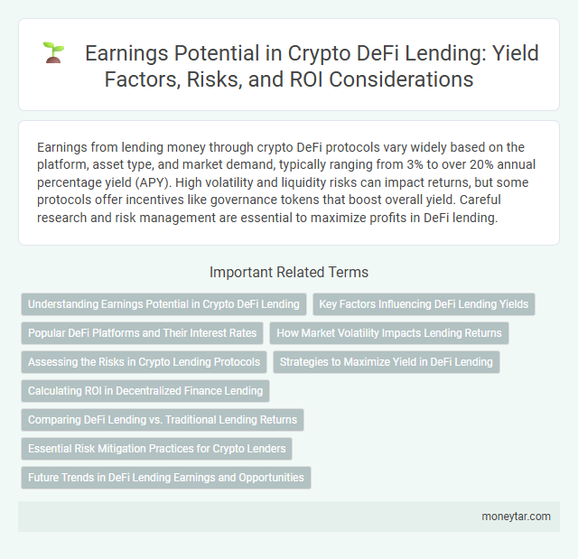 Earnings Potential in Crypto DeFi Lending: Yield Factors, Risks, and ROI Considerations