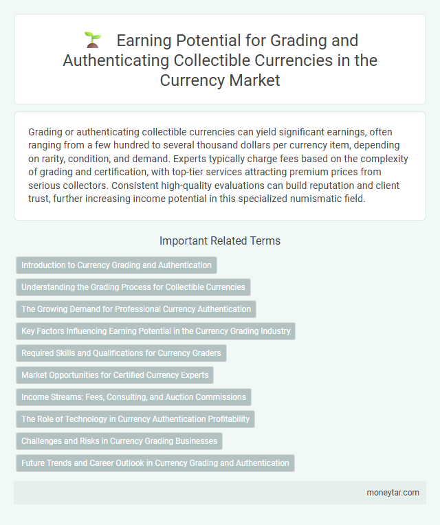 Earning Potential for Grading and Authenticating Collectible Currencies in the Currency Market