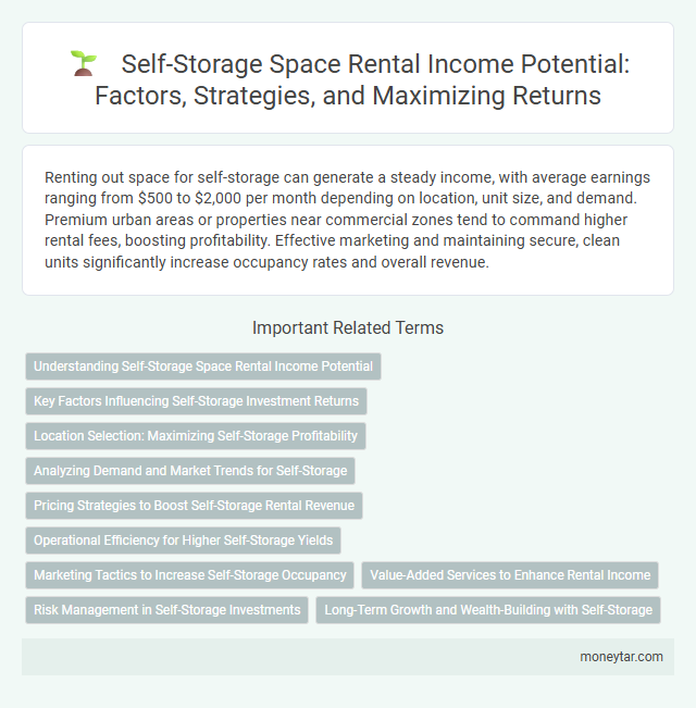 Self-Storage Space Rental Income Potential: Factors, Strategies, and Maximizing Returns