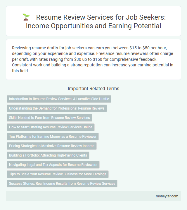 Resume Review Services for Job Seekers: Income Opportunities and Earning Potential