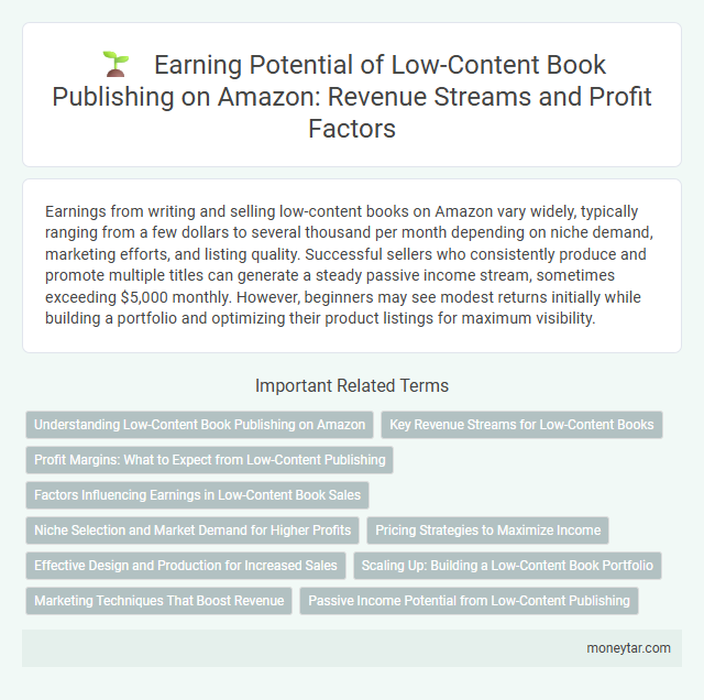 Earning Potential of Low-Content Book Publishing on Amazon: Revenue Streams and Profit Factors