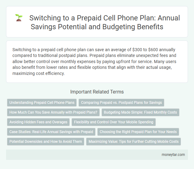 Switching to a Prepaid Cell Phone Plan: Annual Savings Potential and Budgeting Benefits