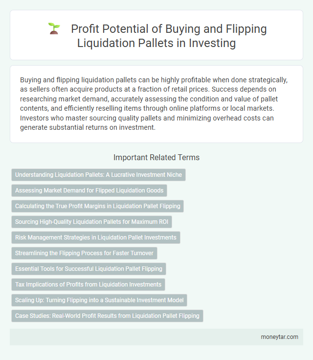 Profit Potential of Buying and Flipping Liquidation Pallets in Investing