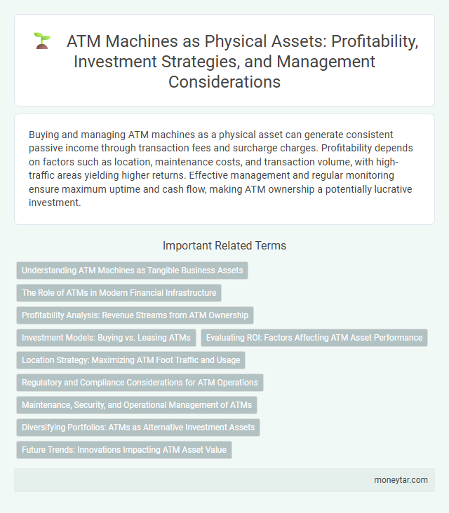 ATM Machines as Physical Assets: Profitability, Investment Strategies, and Management Considerations