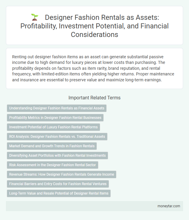 Designer Fashion Rentals as Assets: Profitability, Investment Potential, and Financial Considerations