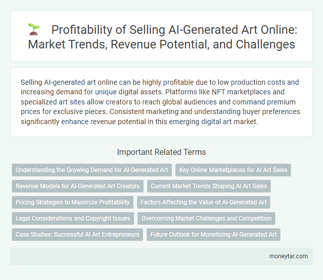 Profitability of Selling AI-Generated Art Online: Market Trends, Revenue Potential, and Challenges