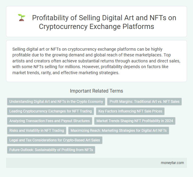 Profitability of Selling Digital Art and NFTs on Cryptocurrency Exchange Platforms