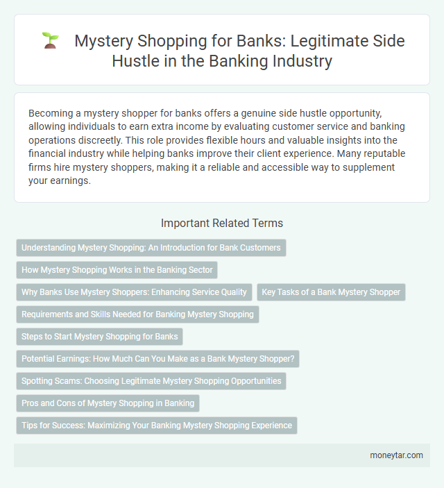 Mystery Shopping for Banks: Legitimate Side Hustle in the Banking Industry