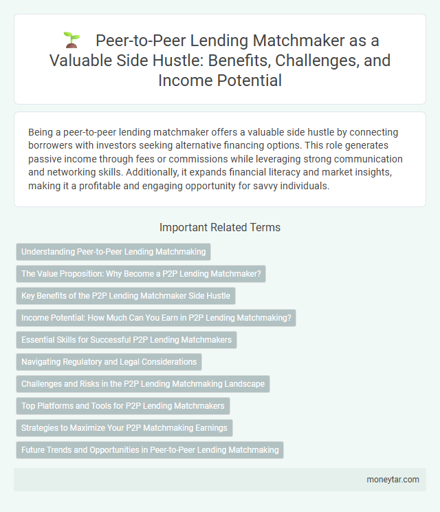 Peer-to-Peer Lending Matchmaker as a Valuable Side Hustle: Benefits, Challenges, and Income Potential