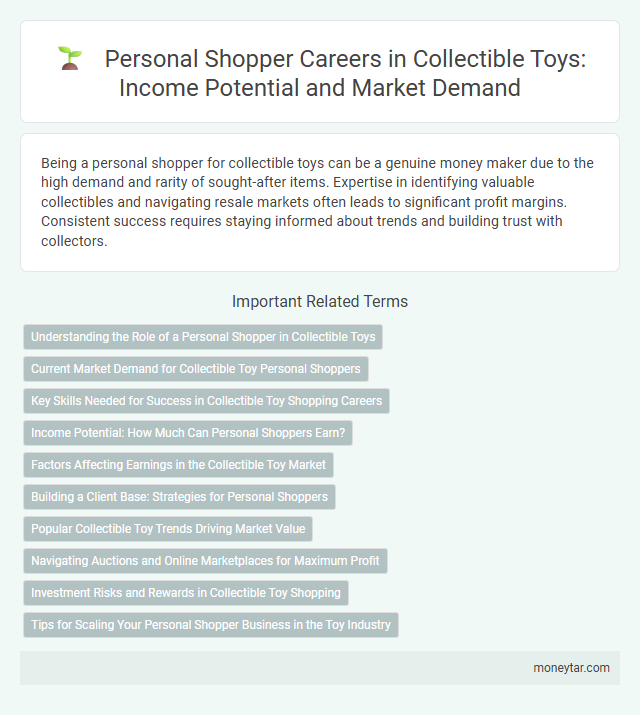 Personal Shopper Careers in Collectible Toys: Income Potential and Market Demand