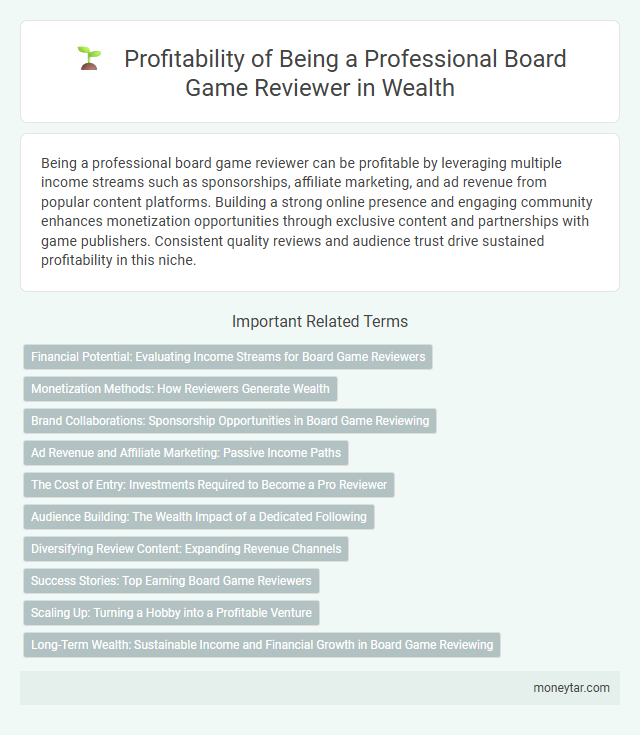 Profitability of Being a Professional Board Game Reviewer in Wealth