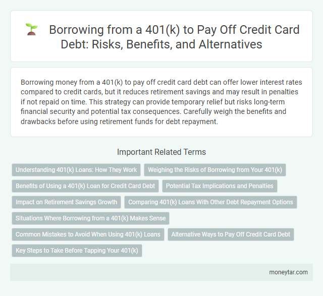 Borrowing from a 401(k) to Pay Off Credit Card Debt: Risks, Benefits, and Alternatives