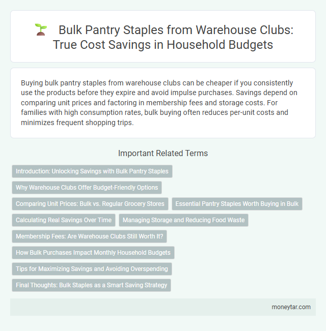 Bulk Pantry Staples from Warehouse Clubs: True Cost Savings in Household Budgets