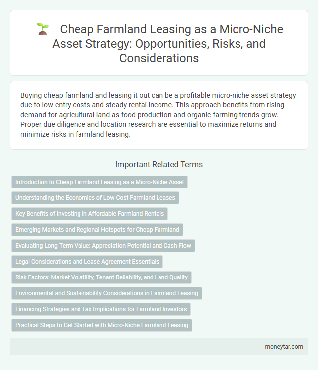 Cheap Farmland Leasing as a Micro-Niche Asset Strategy: Opportunities, Risks, and Considerations