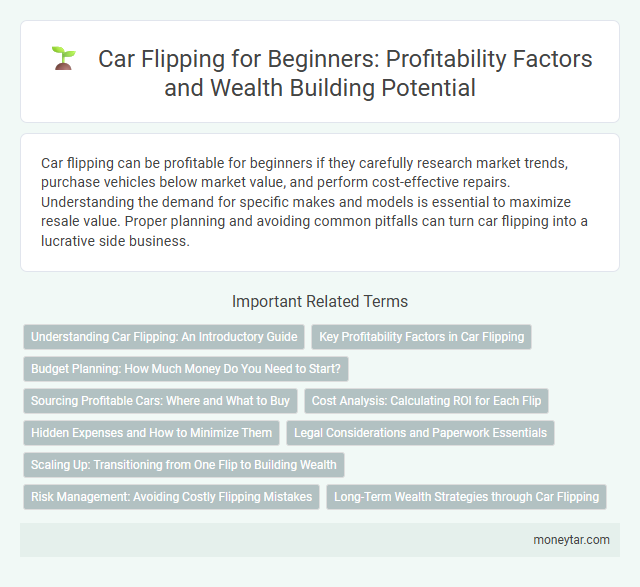 Car Flipping for Beginners: Profitability Factors and Wealth Building Potential