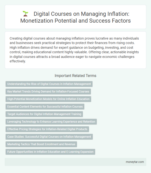 Digital Courses on Managing Inflation: Monetization Potential and Success Factors